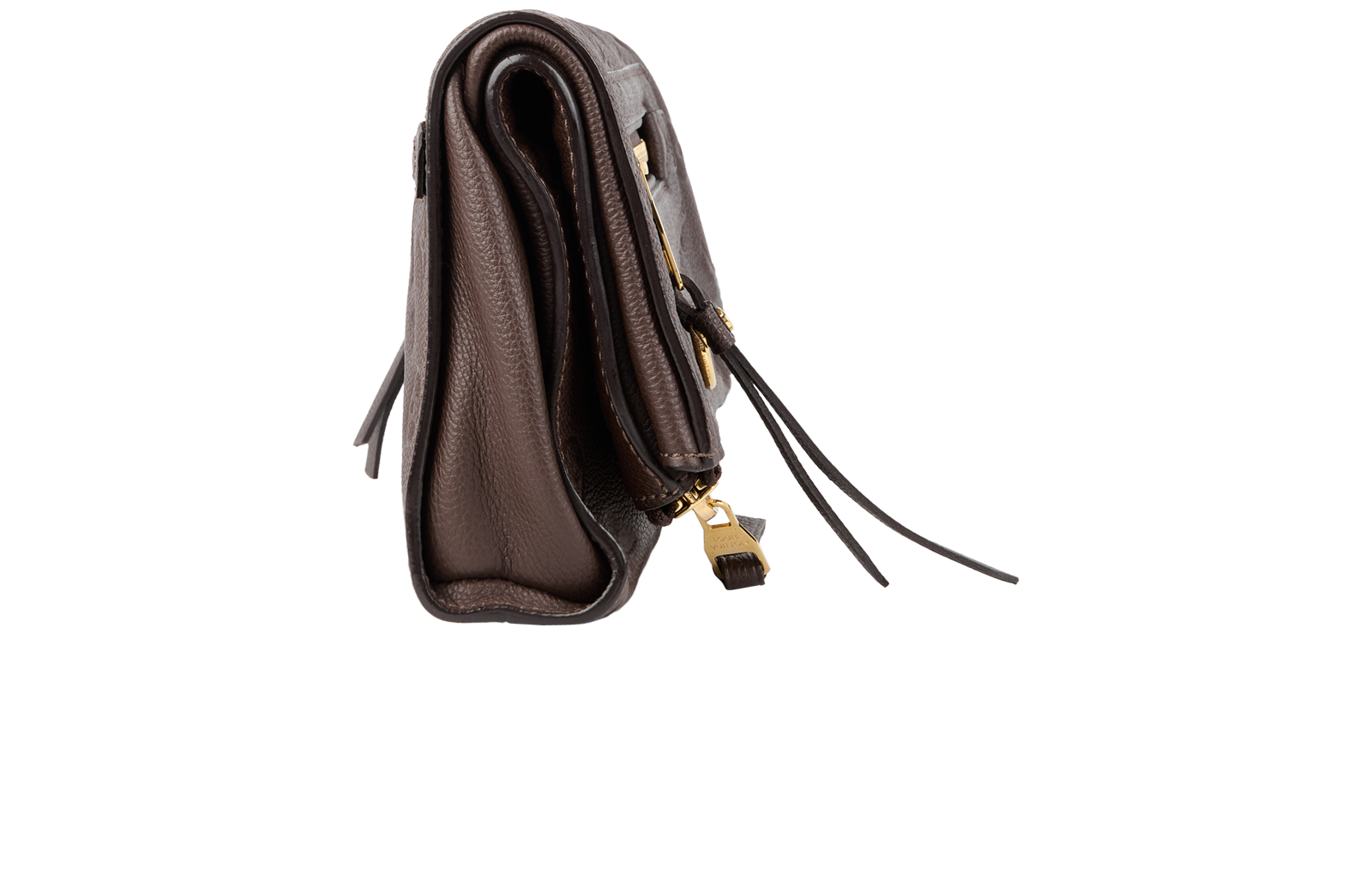 Empreinte Petillante Clutch, &pound;450, Handbags, Brown, Leather, Side view